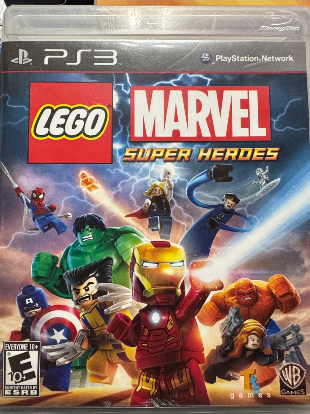 Marvel LEGO Super Heroes PS3 Video Game - Red, Blue, Green, Yellow